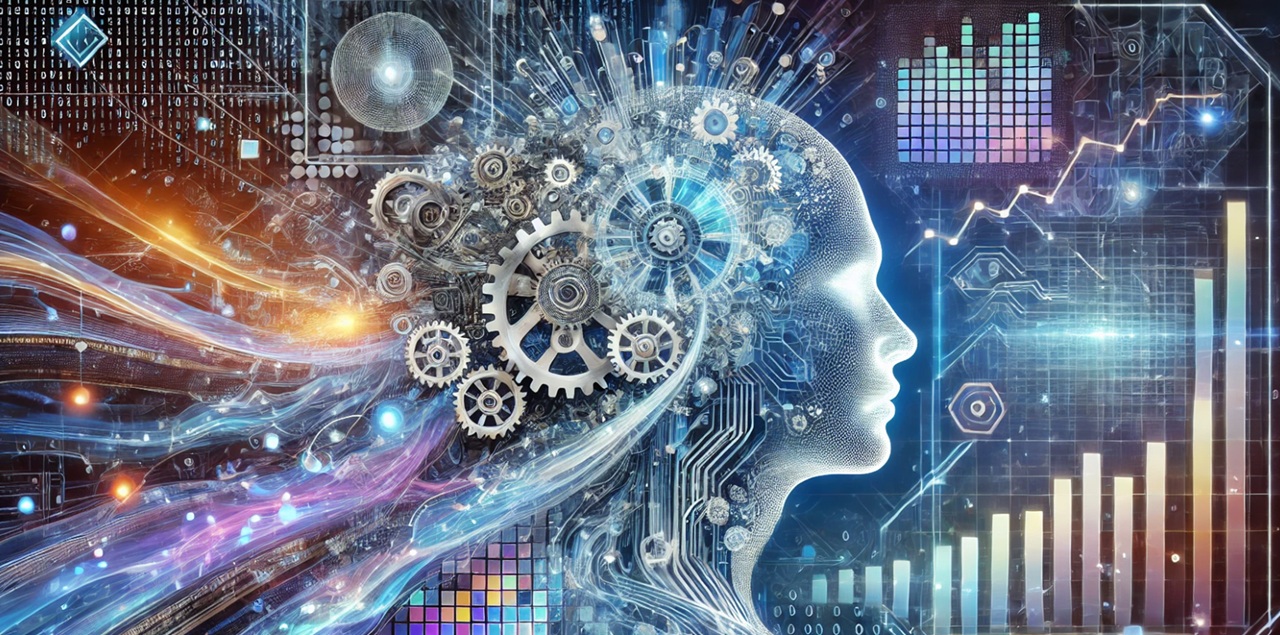 Abstract representation of AI and Automation